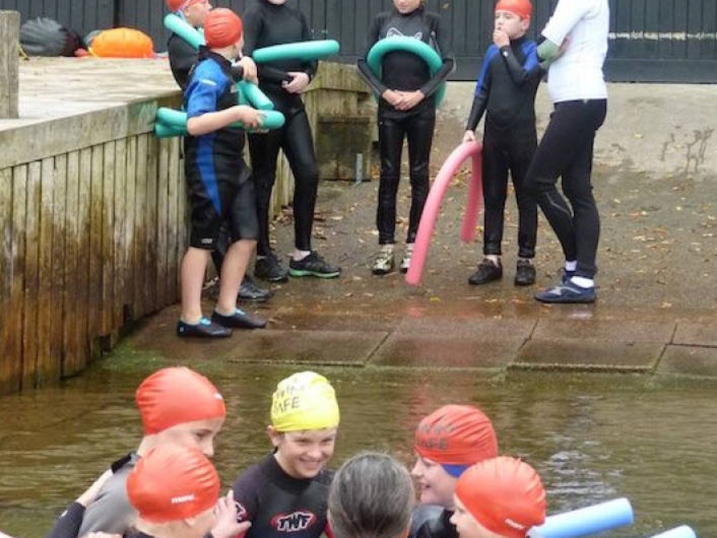 Working in a small safe group 5 waterwise cumbria open water swimming water safety jacqui young stay safe courses instructor school